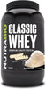 NutraBio Classic Whey Protein Powder- 25G of Protein Per Scoop - Full-Spectrum Amino Acid Profile - No Fillers, Artificial Colors, Preservatives - Low Glycemic Index - Creamy Vanilla, 2 Pounds