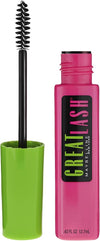 Maybelline Great Lash Washable Mascara Makeup, Volumizing Lash-Doubling Formula That Conditions As It Thickens, Brownish Black, 1 Count