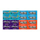 Assorted Candy Mix - Mike and Ike (Sour Blue Raspberry, Jolly Joes) + Now and Later (Blue Raspberry, Tropical Punch) - 16-Pack Variety Pack