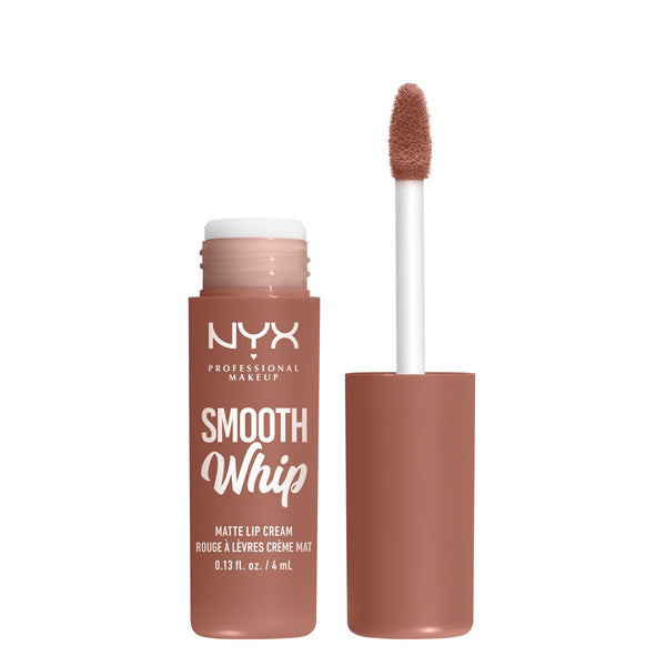 NYX PROFESSIONAL MAKEUP Smooth Whip Matte Lip Cream, Long Lasting, Moisturizing, Vegan Liquid Lipstick - Pancake Stacks (Cool Beige Nude)