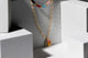 Charming Charlie 2-Layered Multicolor Beaded and Chain Link Necklace with Colorful Flower Pendant - Women's Stylish Layered Necklaces for a Fashionable Look.