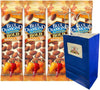 Snack Pack Diamond Habanero BBQ Almonds 1.5 oz Bags 4 Pack with 5.25x3.2x8 Blue Paper Gift - Image 1