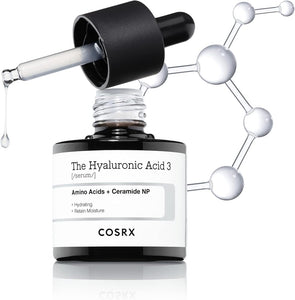 Cosrx Pure Sodium Hyaluronic Acid 3% Serum, Hydratying & Moisture Boosting for Fine Lines & Wrinkles, Repair Dry Skin, 0.67fl.oz/20ml, No Artificial Fragrance, Korean Skin Care