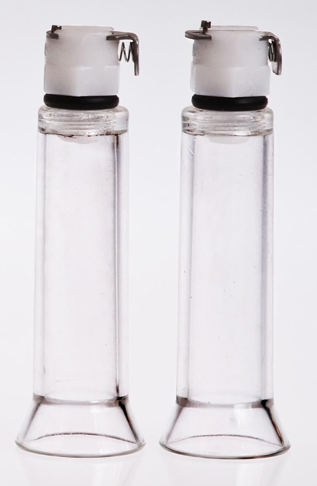 The Phenom Womans Pump Accessory Pair of 2 Nipple Acrylic Cylinder 1 " Inch wide and 3 " I - Image 1