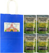 Big Top Deals USA Blue Paper Bag with Harvest Snaps Veggie Chips Lightly Salted (3oz Bags) – Custom Bundle - Shirts - Tops