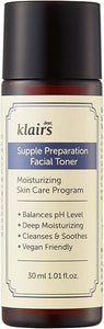 Dearklairs Supple Preparation Facial Toner, pH Balance, Moisturizer, Korean Skincare, Non-Sticky, for Sensitive Skin Face, K-Beauty, 1.01 Fl Oz - Personal Care