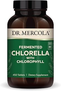 Dr. Mercola Fermented Chlorella, 1 g, 450 Tablets (90 Servings)