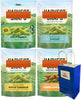 Big Top Deals USA Blue Paper Bag with Snaps Veggie Chips 4-Pack (Cheddar, Mango Chili Lime - Image 1