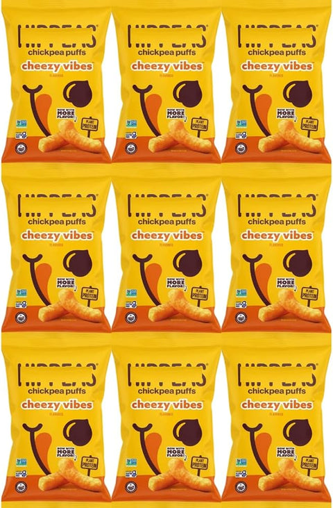 Chickpea Puffs Cheezy Vibes, 1.5 oz Bags, 9 Pack