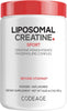 Codeage Liposomal Creatine Powder, 5000mg, Monohydrate, Unflavored, 90 srv