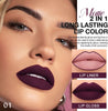 evpct 1Pcs Bright Fire Ruby Red Matte Lip Liner and Liquid Lipstick Stain Makeup Set for w - Image 2
