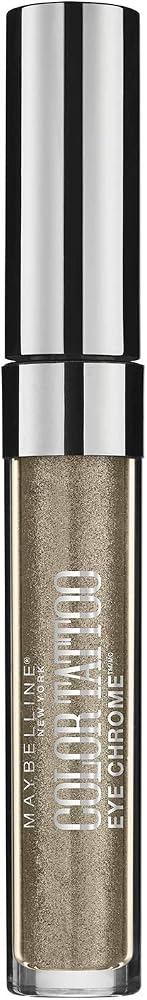 Maybelline New York Color Tattoo Eye Chrome Eyeshadow, Khaki Kool, 0.11 fl. oz. - Eye Makeup - Beauty