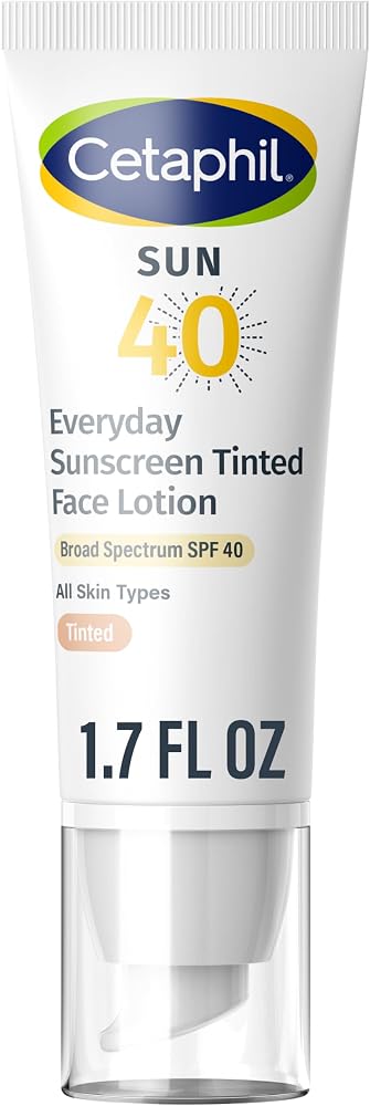 Cetaphil Tinted Mineral Face Sunscreen, SPF 40, Sensitive Skin, 1.7oz - Personal Care