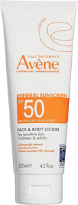 Avène Sheer SPF 50, Mineral Sunscreen 100% mineral UVA/UVB filter, 4.23 oz - Personal Care
