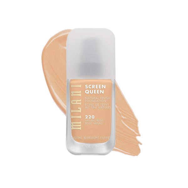 Milani Screen Queen Liquid Foundation Makeup - Cruelty Free Foundation With Digital Bluelight Filter Technology (Natural Beige)