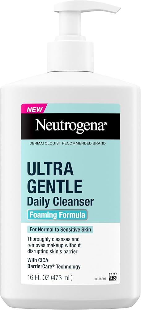 Neutrogena Ultra Gentle Foaming Facial Cleanser, Fragrance Free, 16 fl. oz - Personal Care