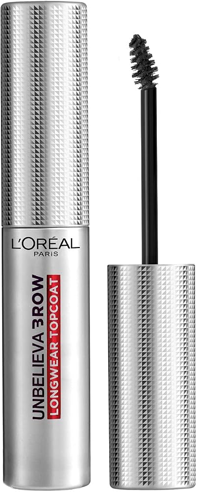 L'Oreal Paris Unbelieva-Brow Longwear Eyebrow Topcoat, Waterproof, Smudge-resistant, Transfer- Proof, Quick Drying, Easy and quick application with precise brush, Universal Transparent, 0.15 fl. oz.