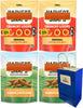 Big Top Deals USA Blue Paper Bag Bundle, 5.25x3.2x8, with Snaps Veggie Chips Original & Ma - Image 1