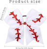 16PCS 8" Large Cheer Hair Bows Ponytail Holder Elastic Band for Cheerleading Girls - Image 4