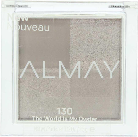 Almay Eyeshadow Palette, Longlasting Eye Makeup, Single Shade Eye Color in Matte, Metallic, Satin and Glitter Finish, Hypoallergenic, 130 The World Is My Oyster, 0.1 Oz