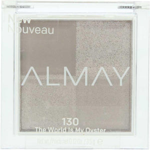 Almay Eyeshadow Palette, Longlasting Eye Makeup, Single Shade Eye Color in Matte, Metallic, Satin and Glitter Finish, Hypoallergenic, 130 The World Is My Oyster, 0.1 Oz