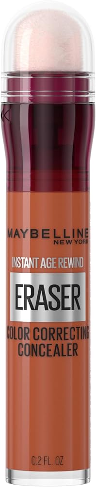 Maybelline Instant Age Rewind Instant Eraser Color Correcting Concealer, Crease-Resistant Coverage, Up to 12HR Moisturizing Wear, Orange Color Corrector, 159, 1 Count
