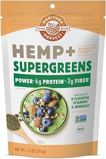 Manitoba Harvest Hemp and Supergreens Powder, 7.5 oz