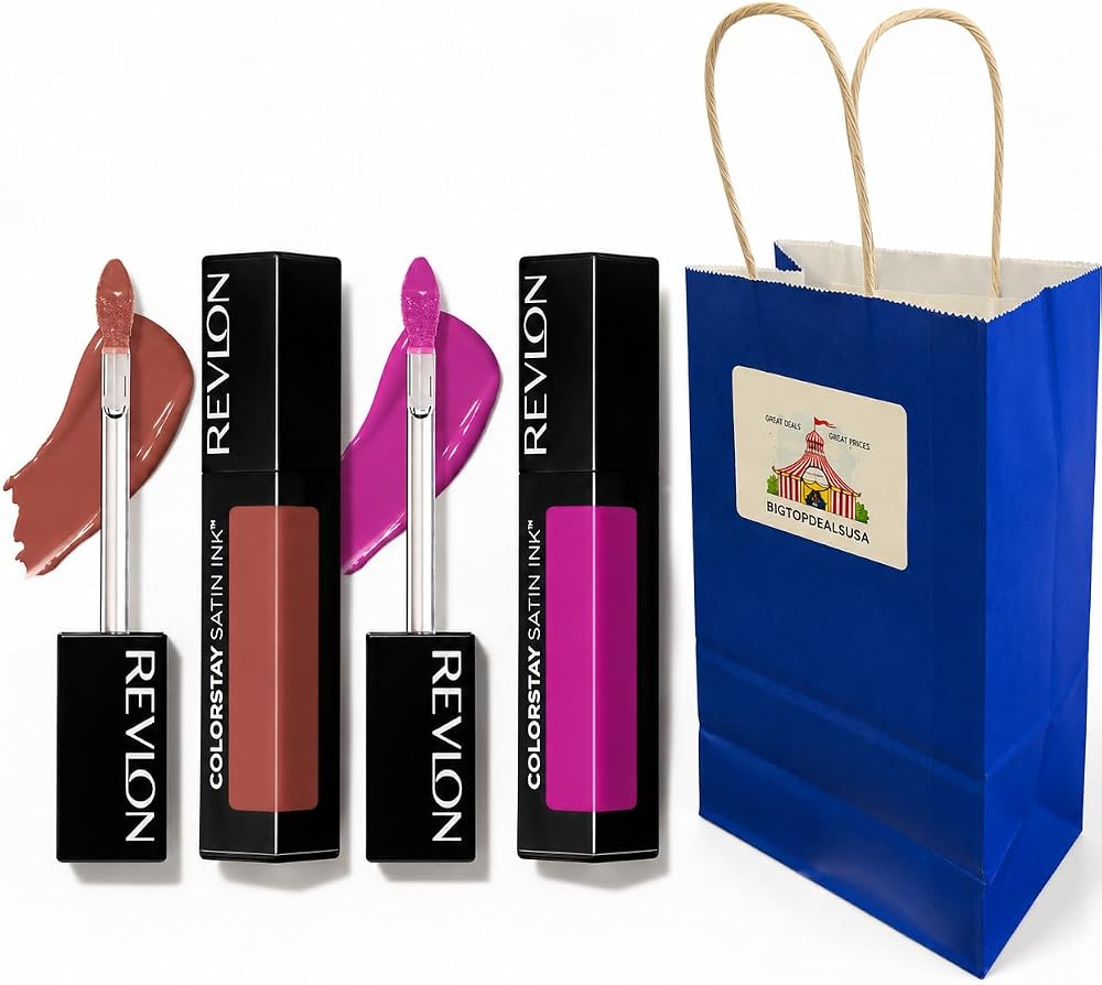 BIG TOP DEALS USA Longwear Liquid Lipstick, Own It, Satin Finish, Brightening, 2-Pack