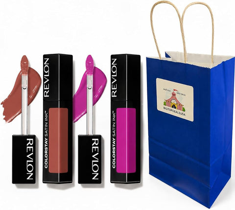 BIG TOP DEALS USA Longwear Liquid Lipstick, Own It, Satin Finish, Brightening, 2-Pack