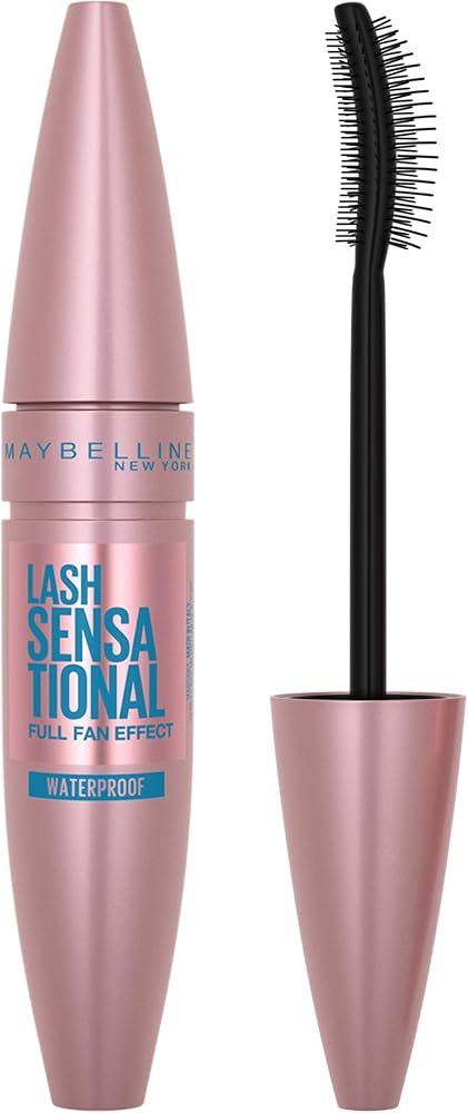 Maybelline Lash Sensational Lash Multiplying Waterproof Mascara, No. Black, 0.31 Ounce