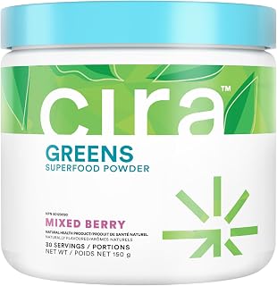 Cira Daily Greens Superfood Powder - Mixed Berry, 30 Servings
