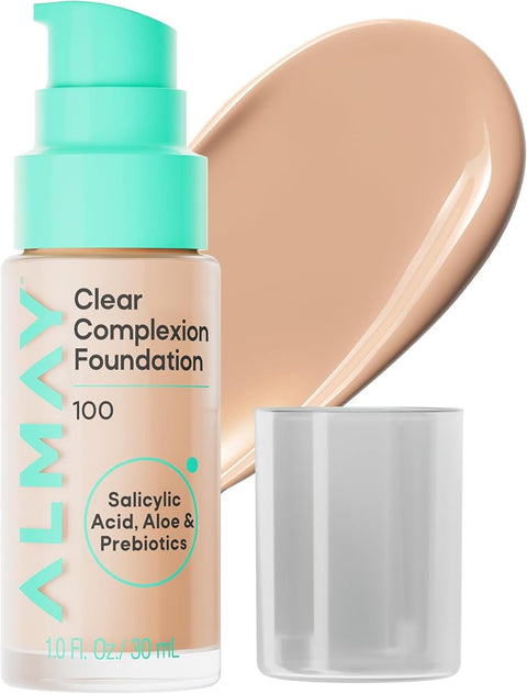 Almay Clear Complexion Foundation, 100, 1 fl oz