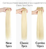 HOTBANANA Clip in Hair Extensions Real Human Hair, Quick Installation 16" - Image 3