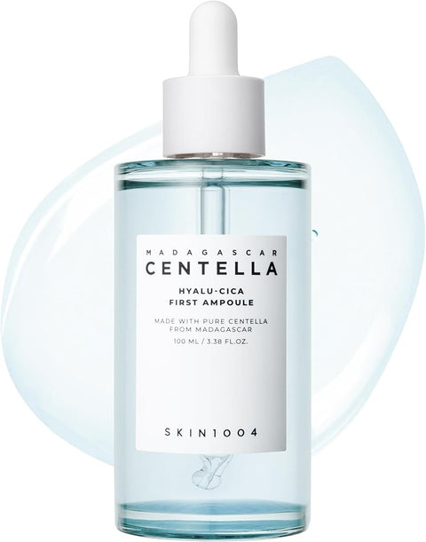 Skin1004 Hyalu-Cica First Ampoule, Korean Serum for Face with Hyaluronic Acid & Centella, Facial Ampoule Serum for Deep Moisture, Lightweight Centella Ampoule, Korean Skin Care, 3.38 fl.oz / 100ml