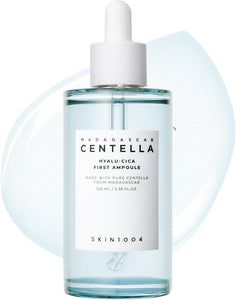 Skin1004 Hyalu-Cica First Ampoule, Korean Serum for Face with Hyaluronic Acid & Centella, Facial Ampoule Serum for Deep Moisture, Lightweight Centella Ampoule, Korean Skin Care, 3.38 fl.oz / 100ml