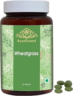 Wheatgrass Tablets 500 mg | 120 Count | Wheat Grass Herbal Supplement