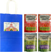 Big Top Deals USA Blue Paper Bag Bundle with Snaps Veggie Chips – (2x Sour Cream & Onion, 2x Black Pepper) – 5.25x3.2x8 Custom Bundle – Perfect for Snack Lovers - Shirts - Tops