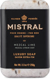 Mistral Mezcal Lime Luxury Bar Soap for Men, Men’s Natural Soap Bar, 8.8 oz - Personal Care