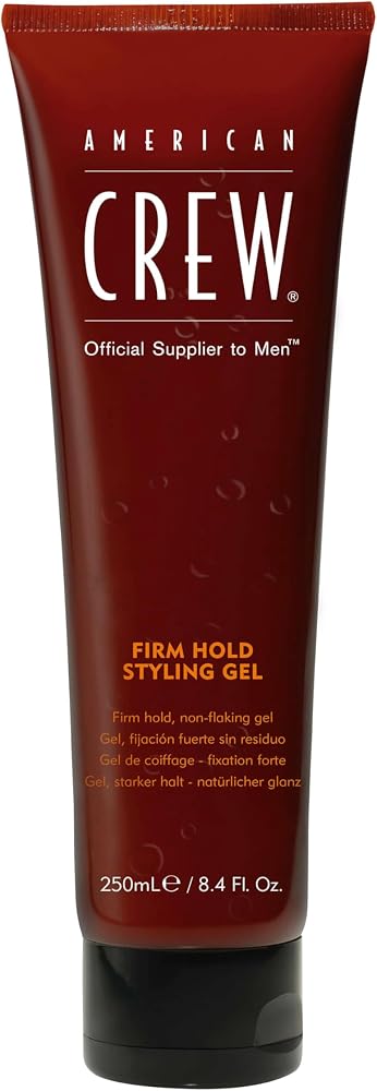 American Crew Men's Styling Gel, Firm Hold & High Shine, 8.4 fl oz | Firm-hold, non-flaking styling hair gel. For textured definition, frizz-free hair and high shine finish. Moisturizing.