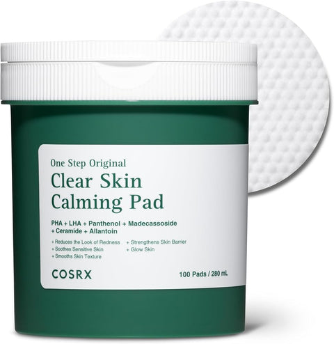 Cosrx OneStep Skin Calming Toner Pads, Soothing & Exfoliation (100 Pads) - Personal Care