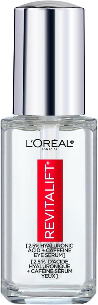 L'Oreal Paris Revitalift Derm Intensives Hyaluronic Acid + Caffeine Hydrating Eye Serum, 0.67 Fl. Oz. - Personal Care