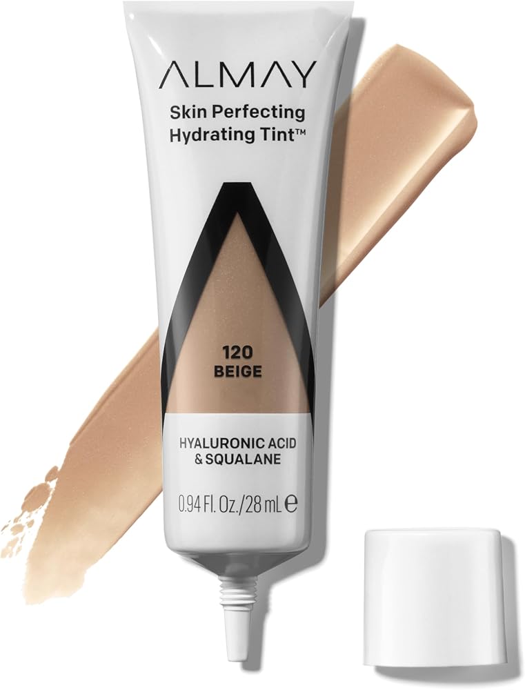 Almay Skin Perfecting Hydrating Tint Foundation, 120 Beige, 0.94 fl oz