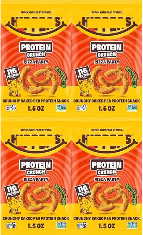 Chickpea Puffs Pizza Party Crunchy Baked Snack, 1.5 oz Bags, 4 Pack