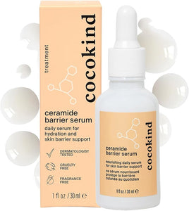 Cocokind Ceramide Barrier Serum, More Hydrating Than Hyaluronic Acid, Serum to Reduce Dryness, All Skin Types including Sensitive Skin, Fragrance Free, Cruelty Free, 1 fl oz