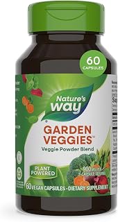 Nature's Way Garden Veggies, Vegetable Supplement, Superfood Blend, 60 ct