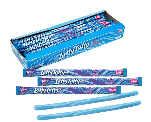 Laffy Taffy Blue Raspberry Rope - Case of 24