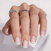 Press On Nails Medium - BTArtbox Perfect Fit Press On Nails Almond Made by Soft Gel, Purpl - Image 1