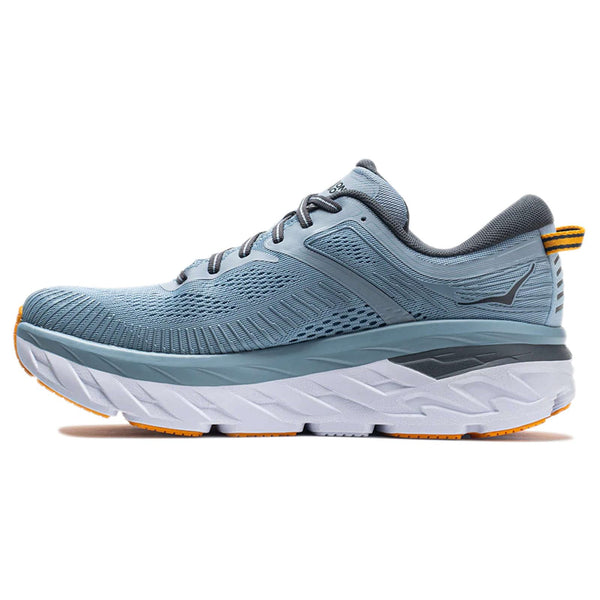 HOKA ONE ONE Bondi 7 Mens Shoes Size 9, Color: Blue Fog/Castlerock