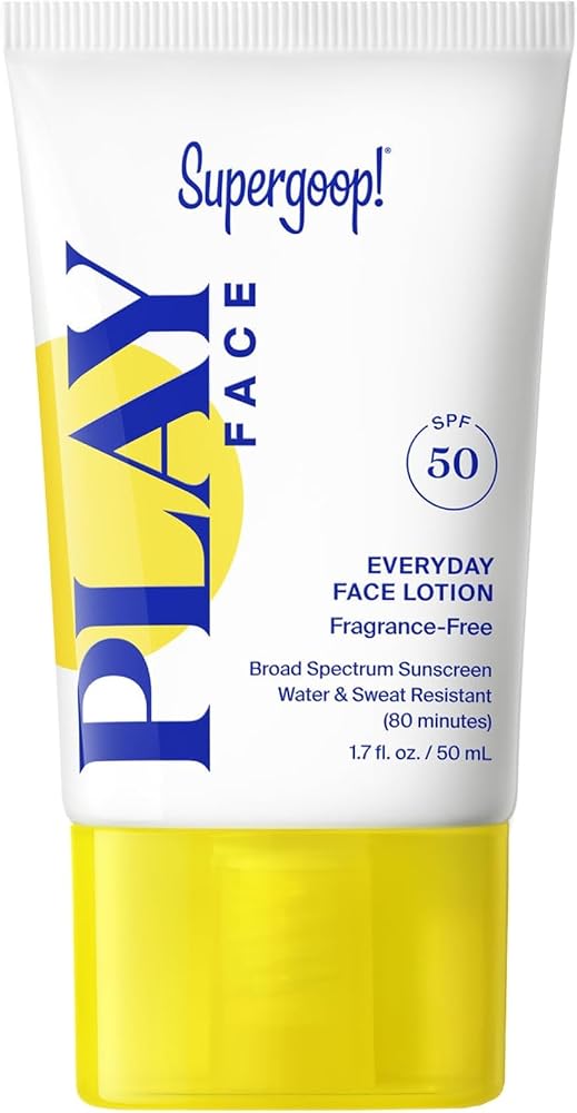Supergoop! PLAY Everyday Face Lotion SPF 50 PA++++, No Fragrance, 1.7 fl oz - Personal Care