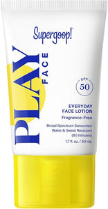 Supergoop! PLAY Everyday Face Lotion SPF 50 PA++++, No Fragrance, 1.7 fl oz - Personal Care